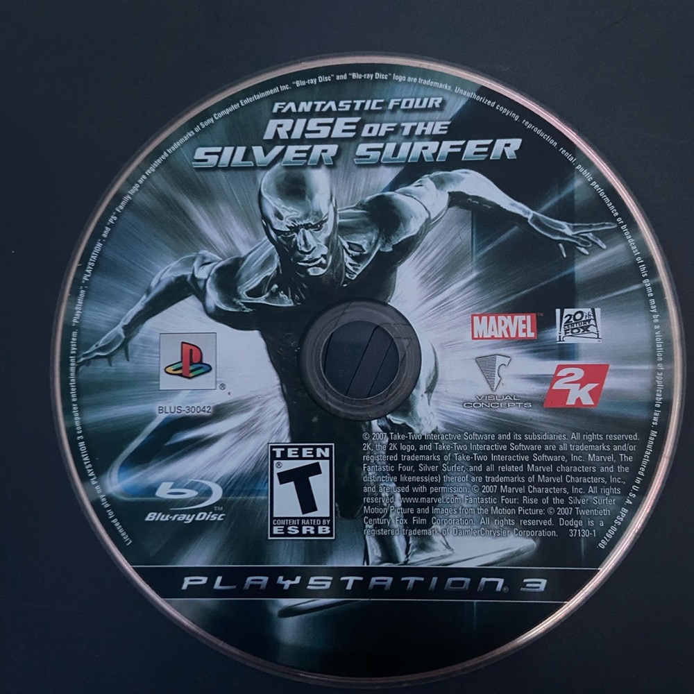 ☾.݁ᛪ༙ 3/$20 🕹️🎮 Fantastic Four: Rise of the Silver Surfer PS3 - LOOSE + TESTED